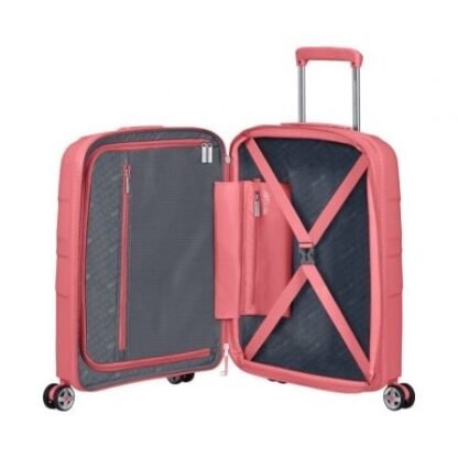 Maleta de cabina american tourister starvibe spinner 55cm/ 55x40x20cm/ 4 ruedas/ coral - Imagen 3