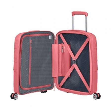 Maleta de cabina american tourister starvibe spinner 55cm/ 55x40x20cm/ 4 ruedas/ coral - Imagen 3