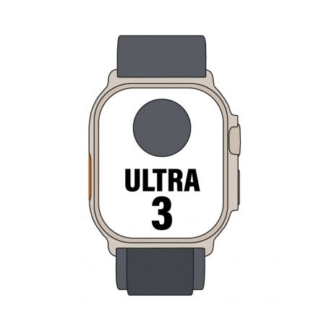 Apple watch ultra 3/ gps/ cellular/ 49mm/ caja titanio negro/ correa loop alpine negra l