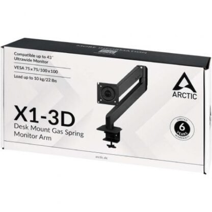 Soporte de mesa para monitor arctic x1-3d/ giratorio/ inclinable/ hasta 15kg - Imagen 5