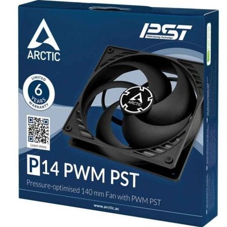 Ventilador arctic p14 pwm pst/ 14cm/ negro - Imagen 5