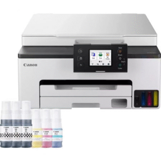 Multifunción recargable canon maxify gx1050 megatank 3 en 1 wifi/ dúplex/ pack impresora + consumibles xl/ blanca