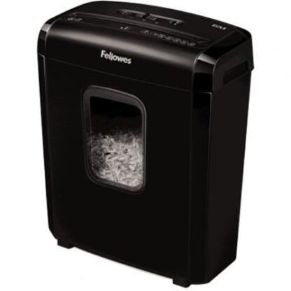 Destructora fellowes 6m/ minicorte de 4 x 12mm/ negra - Imagen 2