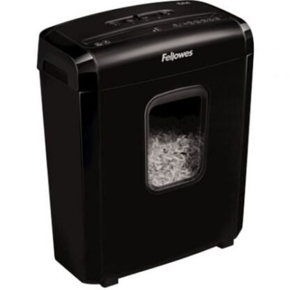 Destructora fellowes 6m/ minicorte de 4 x 12mm/ negra - Imagen 3
