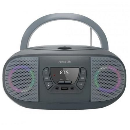 Radio cd fonestar boom-go-g/ 13w/ gris