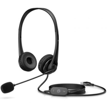 Auriculares hp g2/ con micrófono/ usb/ negros - Imagen 3