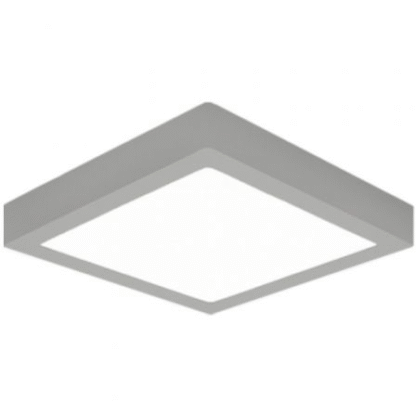 Downlight iglux sup-102413-fs/ cuadrado/ ø170x170x35mm/ potencia 13w/ 1020 lúmenes/ 3000ºk/ plata