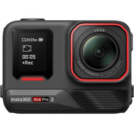 Cámara digital deportiva insta360 ace pro 2 pack de 2 baterías/ 8k/ ángulo de visión 180º/ negra - Imagen 4