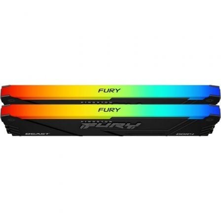 Memoria ram kingston fury beast rgb 2 x 8gb/ ddr4/ 3200mhz/ 1.35v/ cl16/ dimm - Imagen 2