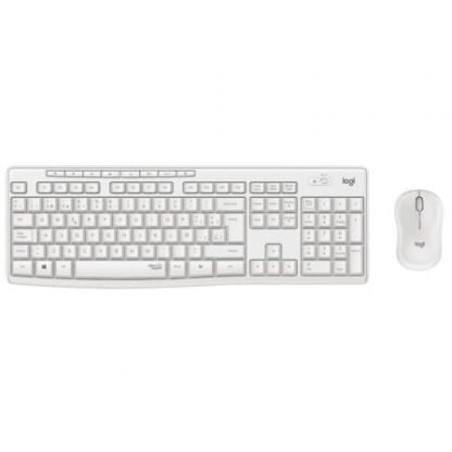 Teclado y ratón inalámbricos logitech silent touch mk295/ blanco