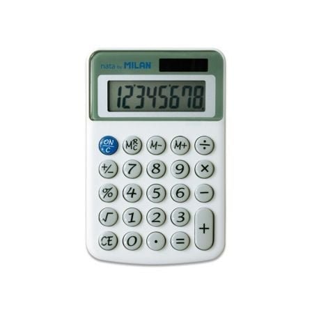 Calculadora milan 40918bl/ gris