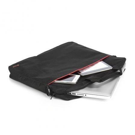 Maletín monray enterprise para portátiles hasta 15.6"/ negro/ rojo - Imagen 2