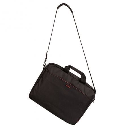 Maletín monray enterprise para portátiles hasta 15.6"/ negro/ rojo - Imagen 3