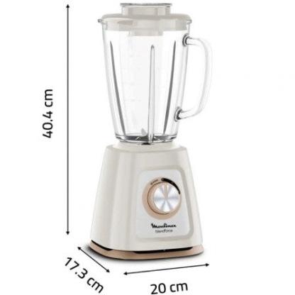 Batidora de vaso moulinex blendforce lm430a10/ 800w/ 2 velocidades - Imagen 3