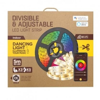 Tira led muvit io miolst002/ 5m/ 24w/ color rgb+cct/ regulable/ wifi - Imagen 2