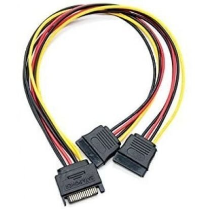 Cable alimentación nanocable 10.19.0103/ sata macho - 2x sata hembra/ 20cm - Imagen 4