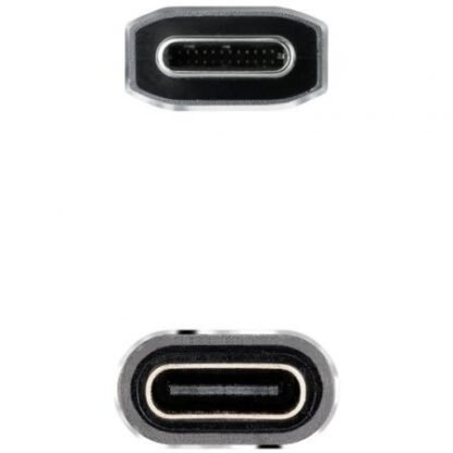 Cable alargador usb tipo-c 3.2 nanocable 10.01.4501-l150-comb/ usb tipo-c macho - usb tipo-c hembra/ 1.5m/ negro - Imagen 3