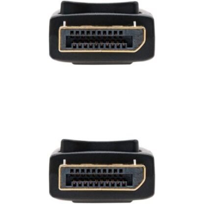 Cable displayport 1.2 4k nanocable 10.15.2305/ displayport macho - displayport macho/ 5m/ negro - Imagen 3