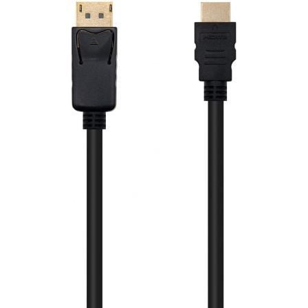Cable displayport nanocable 10.15.4305/ displayport macho - hdmi macho/ 5m/ negro - Imagen 2