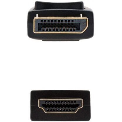 Cable displayport nanocable 10.15.4305/ displayport macho - hdmi macho/ 5m/ negro - Imagen 3