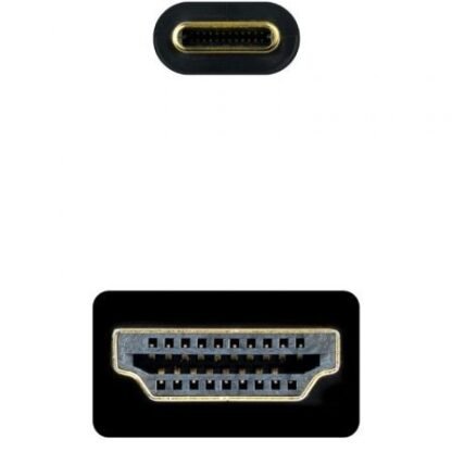 Cable conversor nanocable 10.15.5135/ usb tipo-c macho - hdmi macho/ 5m/ negro - Imagen 3