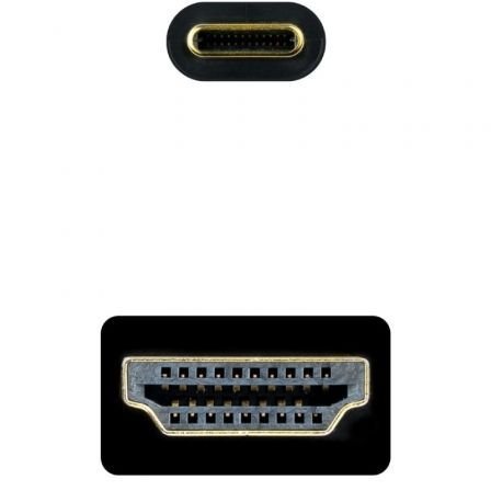 Cable conversor nanocable 10.15.5135/ usb tipo-c macho - hdmi macho/ 5m/ negro - Imagen 3