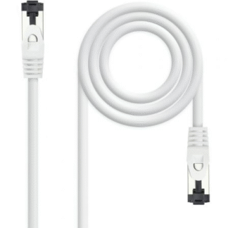 Cable de red rj45 sstp nanocable 10.20.2000-l30-w cat.8.1/ 30cm/ blanco