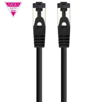 Cable de red rj45 sstp nanocable 10.20.2005-bk cat.8.1/ 5m/ negro - Imagen 2
