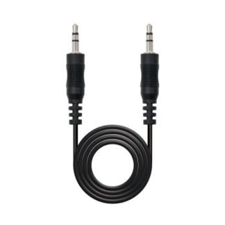 Cable estéreo nanocable 10.24.0103/ jack 3.5 macho - jack 3.5 macho/ 3m/ negro