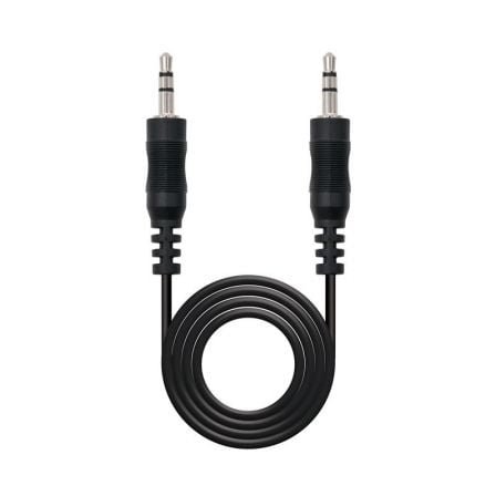 Cable estéreo nanocable 10.24.0103/ jack 3.5 macho - jack 3.5 macho/ 3m/ negro