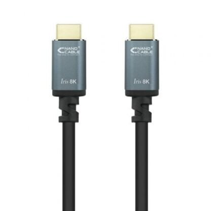 Cable hdmi 2.1 8k nanocable 10.15.8002/ hdmi macho - hdmi macho/ 2m/ negro