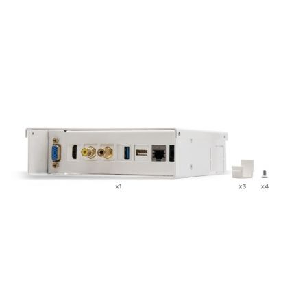 Caja de conexiones nanocable 10.35.0003/ vga - hdmi - jack 3.5 - rca - usb 3.0 - usb 2.0 - 2x rj45 - Imagen 4