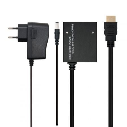 Duplicador hdmi nanocable 10.25.3502/ hdmi macho - 2x hdmi hembra - Imagen 2