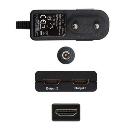 Duplicador hdmi nanocable 10.25.3502/ hdmi macho - 2x hdmi hembra - Imagen 3