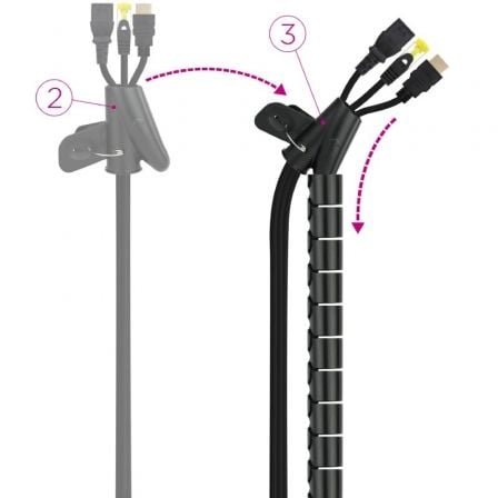 Organizador de cables en espiral nanocable 10.36.0002-bk/ 2m - Imagen 3
