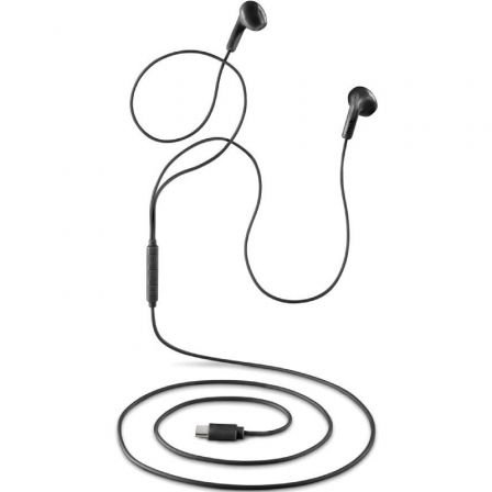 Auriculares intrauditivos ngs cross glide/ con micrófono/ usb tipo-c/ negros - Imagen 4