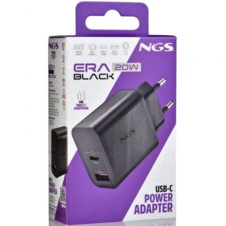 Cargador de pared gan ngs era 20w/ 1xusb tipo-c/ 1xusb/ 20w - Imagen 5