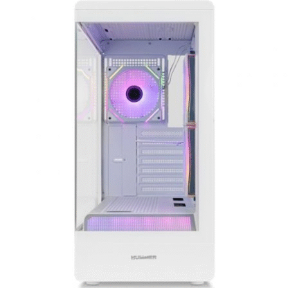 Caja gaming semitorre nox hummer signal/ blanca - Imagen 2