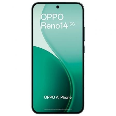 Smartphone oppo reno 14 12gb/ 512gb/ 6.59"/ 5g/ verde - Imagen 2
