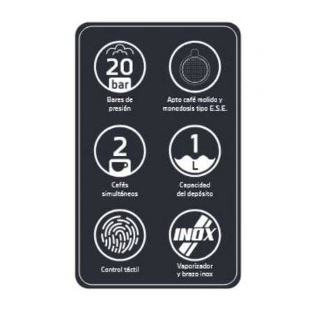 Cafetera expreso orbegozo ex 5300/ 950w/ 20 bares - Imagen 2