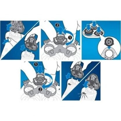 Cabezal de reemplazo para afeitadora eléctrica philips series 3000 y 1000/ pack 3 - Imagen 4