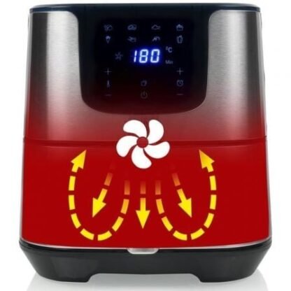 Freidora por aire airfryer / sin aceite princess aerofryer deluxe digital xxl 182060/ 1700w/ capacidad 5.5l - Imagen 4