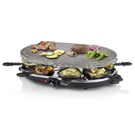 Parrilla princess stone 8 oval & raclette 162720/ 1200w/ tamaño 430*300mm - Imagen 4