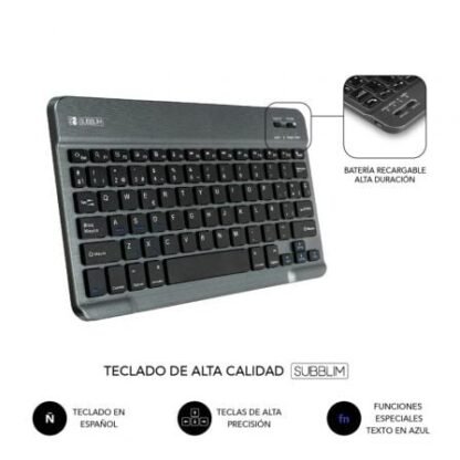 Funda con teclado subblim keytab pro bt para tablet lenovo tab m10 fhd plus de 10.3"/ negra - Imagen 5