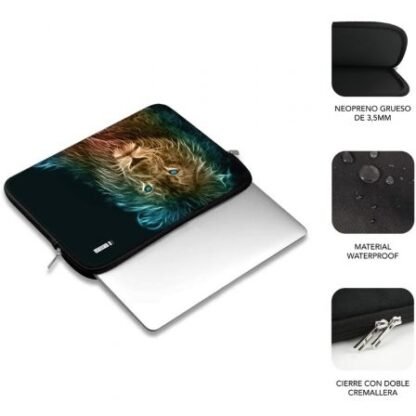 Funda subblim trendy sleeve neo lion para portátiles hasta 15.6" - Imagen 2