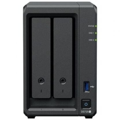 Nas synology diskstation ds725+/ 2 bahías 3.5"- 2.5"/ 4gb ddr4/ formato torre