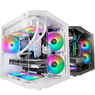 Caja gaming minitorre mars gaming mc-3tlite/ blanca
