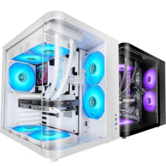 Caja gaming semitorre mars gaming mc-curv/ blanca