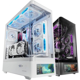 Caja gaming semitorre mars gaming mc-lcdpro/ blanca
