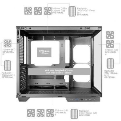 Caja gaming semitorre mars gaming mc-mirage - Imagen 4